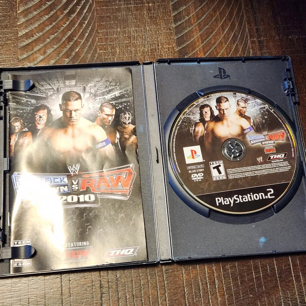 WWE Smackdown vs‎ Raw 2010 Playstation 2 PS2 Wrestling Game John Cena THQ